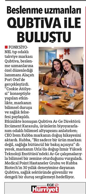 Hürriyet — Диетологи встречаются с представителями Qubtiva
