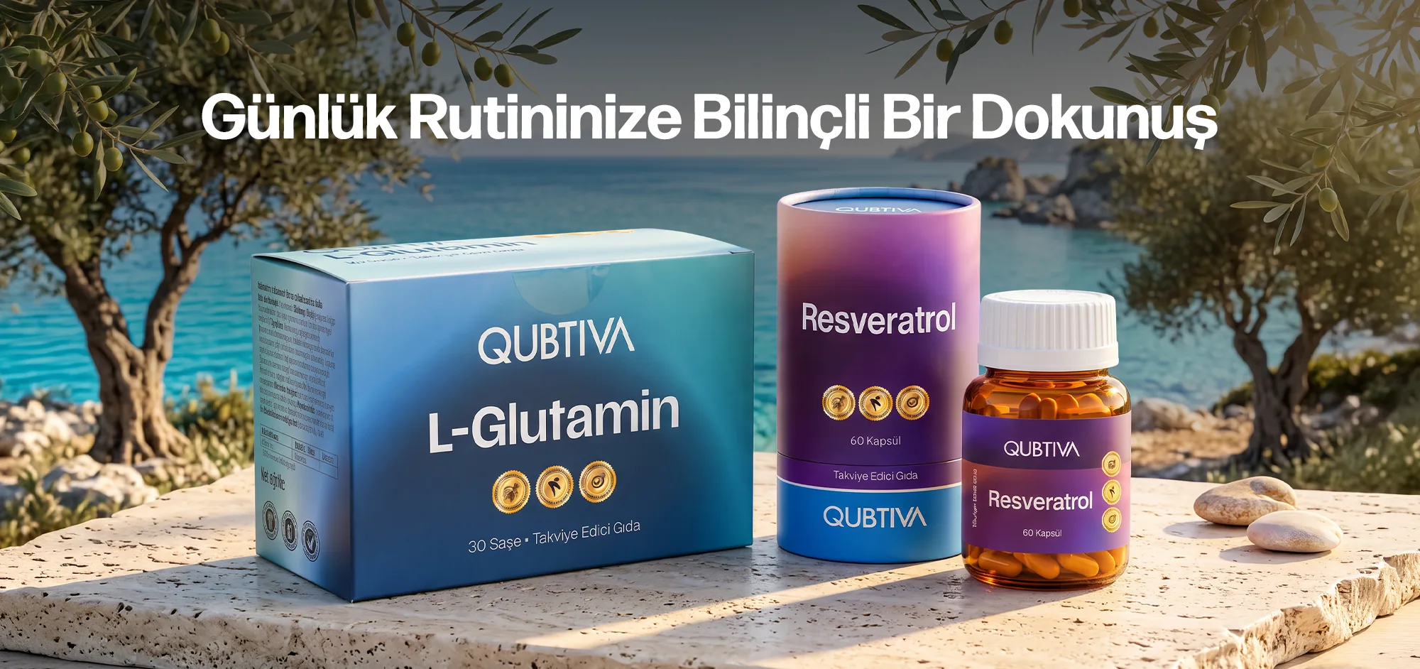 Günlük rutininize bilinçli bir dokunuş: yeni Qubtiva L-Glutamin ve Resveratrol