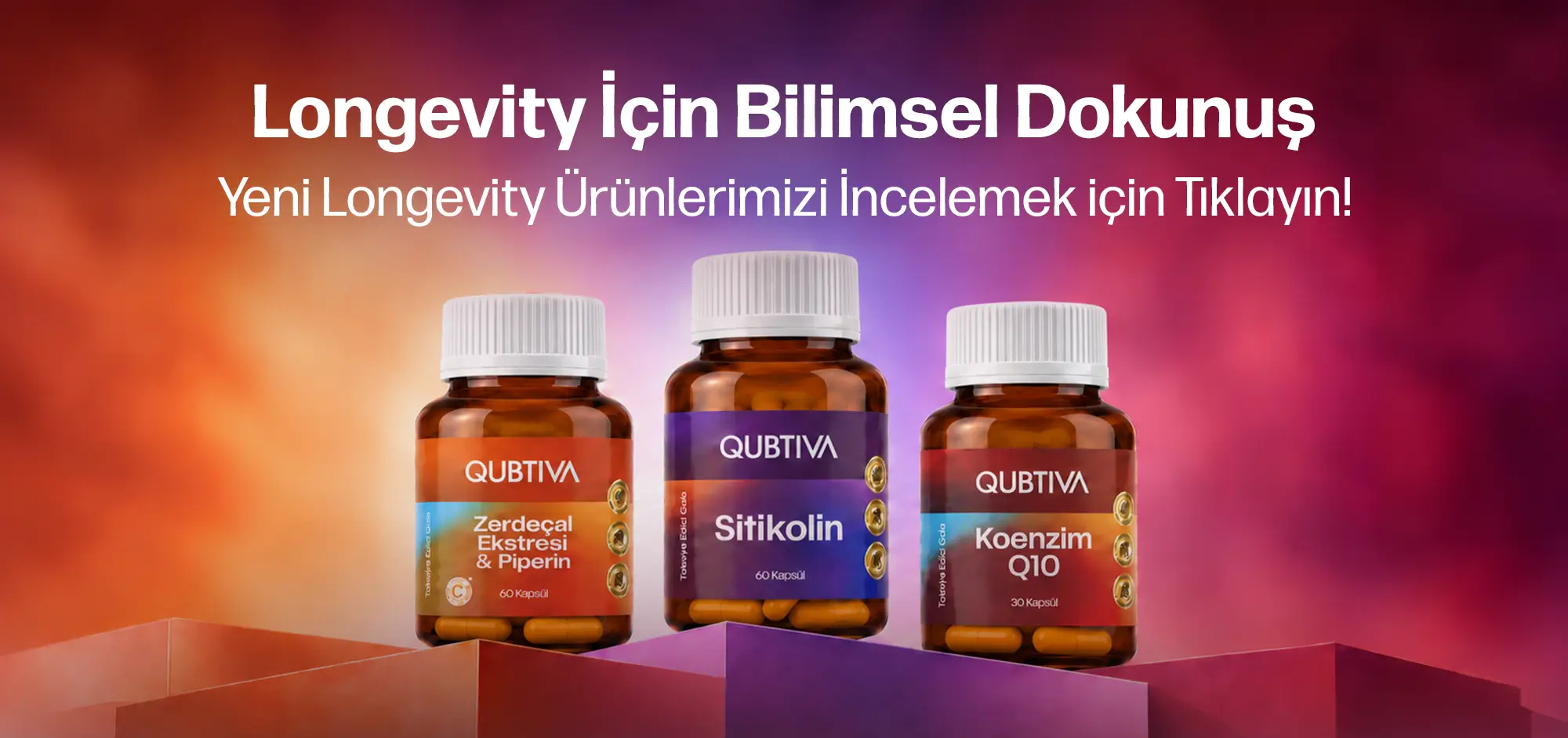 Longevity için bilimsel dokunuş: Yeni longevity ürünlerimizi incelemek için tıklayın — Zerdeçal Ekstresi & Piperin, Sitikolin, Koenzim Q10
