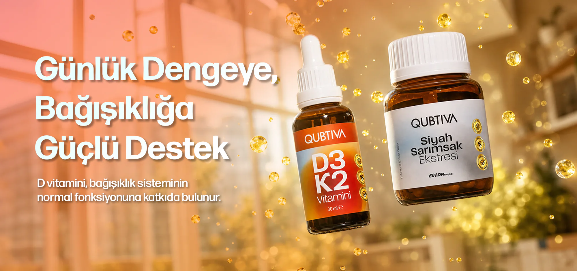 Kalp ve Direnç Rutini – Günlük dengeye, bağışıklığa güçlü destek: D3K2 Vitamini ve Siyah Sarımsak Ekstresi